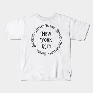 New York City Boroughs Kids T-Shirt